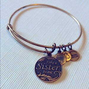 Alex and Ani Gold Charm Bangle